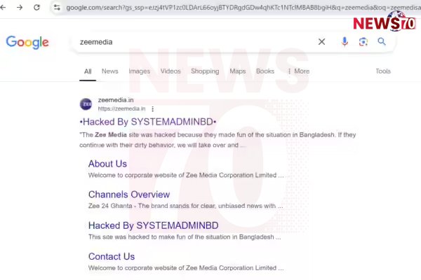 Zee Media came under fire after its website was hacked and accused of making fun of Bangladesh’s situation