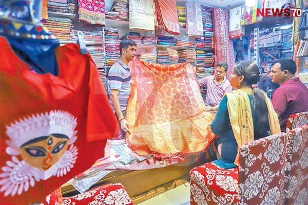 Puja shopping outperforms estimates, with saris and panjabis in high demand